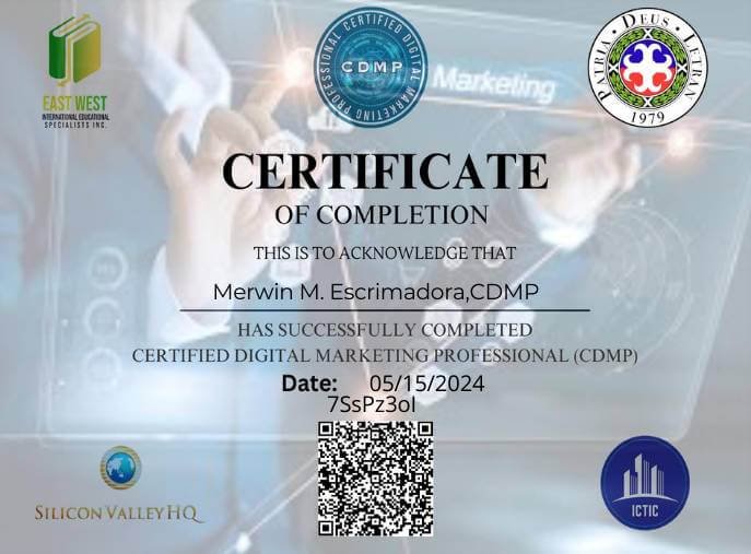 Certified Digital Marketing Professional (CDMP) Certified Digital Marketing Professional (CDMP)